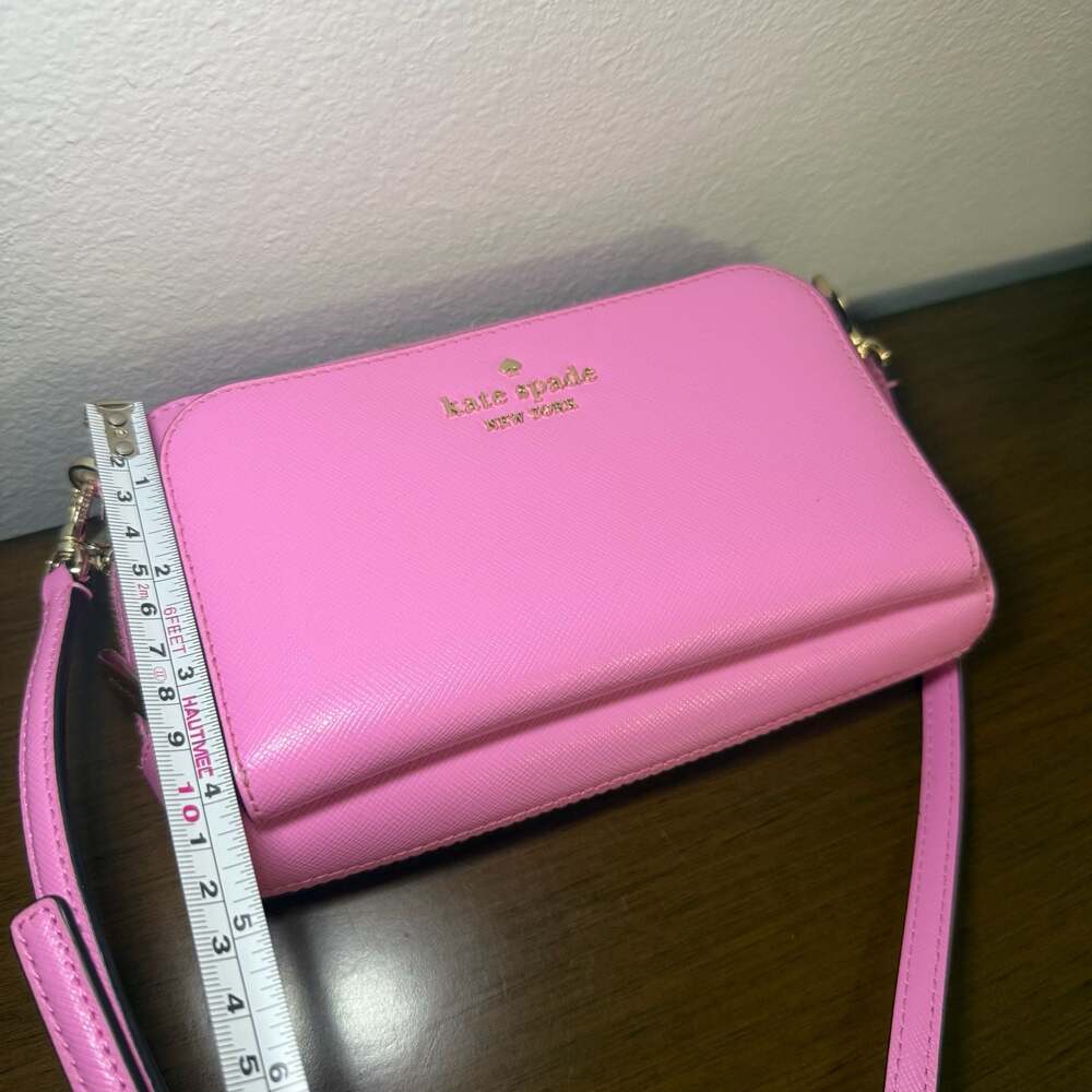 Kate Spade New York Staci Dual Zip Around Crossbody & Wallet Set Peony Blossom - Picture 3 of 16